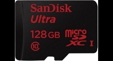 Sandisk Ultra Micro SD kaart 128GB met adapter