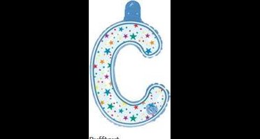 opblaasbare letter C multi color