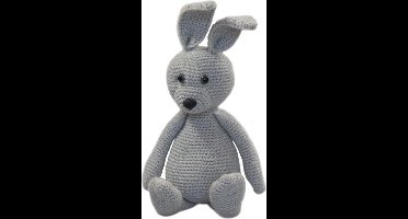 Haakpakket haasje huppel grijs