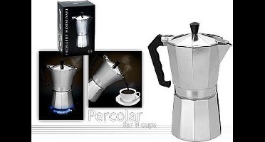 Aluminium Percolator voor 9 kopjesExcellent Houseware