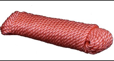 20 mtr - Touw PP - Oranje - 8mm - Geslagen Koord