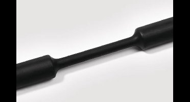 HellermannTyton 319-00150 Krimpkous zonder lijm Zwart 1.50 mm 0.50 mm Krimpverhouding:3:1 1 m