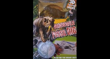 DinoWorld Fossiel hakken puzzel - Met dinosaurus figuur