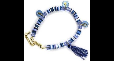 DIY Armband Set Katsuki Kralen Blauw/Wit Jeans Mix om zelf te maken