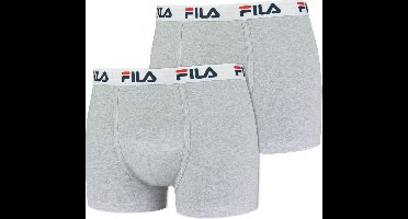 Fila - Man Boxer Elastic Band 2-pack - Grijs - Heren - maat  M