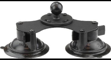 Dubbele 8.5 cm Zuignap met B-kogel RAM-B-189B-202U