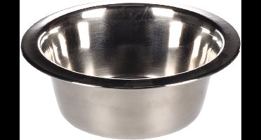 Flamingo Hondenvoerbak Inox - Grijs - 13 x 13 cm