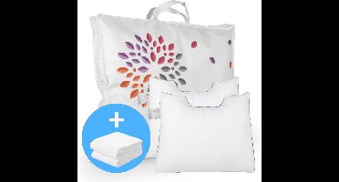 Cinderella Rondo Firm Hoofdkussen Set (2 Kussens + 2 Moltonslopen) - Anti Allergie - 50x60 cm - Wit
