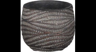 MICA DECORATIONS HENDRICK BLOEMPOT - H6,5 X Ø8,5 CM - BRUIN