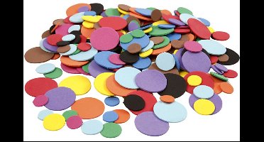 CC EVA Foam Cirkels Multigekleurd 12-32mm 300 stuks