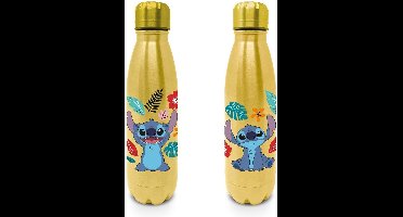 Lilo & Stitch - Stitch metal drink bottle (goud kleurig)