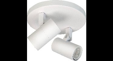 Spot Picollo 2 lichts Ø 15 cm incl mini GU10 wit