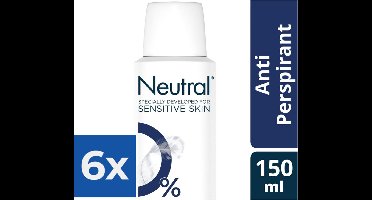 Neutral Deospray - Anti-Perspirant 150 ml - Voordeelverpakking 6 stuks