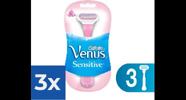 Venus Sensitive 3 stuks wegwerpmesjes - Voordeelverpakking 3 stuks