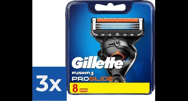 Gillette - Fusion 5 - ProGlide - Scheermejses/Navulmesjes - 8 Stuks - Voordeelverpakking 3 stuks