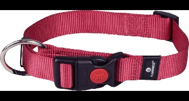 Flamingo Ziggi - Halsband Honden - Halsband Ziggi Kersenrood L 45-65cm 25mm - 1st - 127710 - 1st