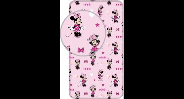 Minnie Mouse Hoeslaken - Eenpersoons - 90x200 cm - Roze
