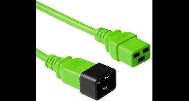 ACT Netsnoer C19 - C20 groen 3 m AK5099