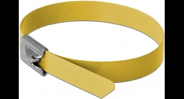 Roestvrijstalen kabelbinder l 400 x w 7,9 mm gele 10 stuks