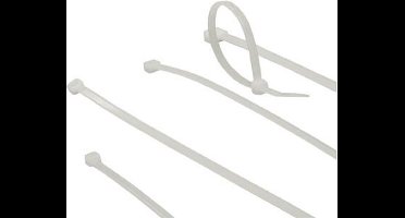 ACT Tie wraps | kabelbinders transparant, lengte 203 mm, breedte 3,6 mm CT1040