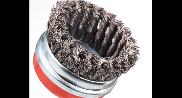 IRWIN Komstaaldraadborstel (haakse slijper) voor metaal, beton, diameter 95mm.