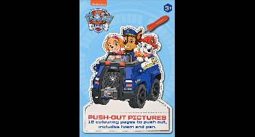 Prikblok PAW Patrol - Push-Out Plaatjes met Prikblok en Prikpen - Blauw - Prikblok Jongens - Prikblok Paw Patrol - Prikblok Kinderen - 12 Vellen - 15 x 21 x 1,5 cm - Multi Kleuren - Vanaf 3 Jaar
