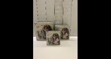 Koekjesdoos c’est si bon le chocolat / Prijs omvat 6 doosjes