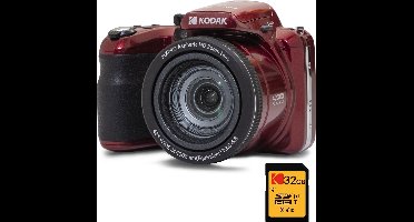 Kodak Pixpro AZ425 - Compactcamera - Rood - + 32GB geheugenkaart
