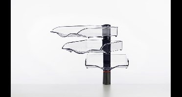 Novus sorteerbak CopySwinger, naar keuze 3 tot 5 bakken, B4-formaat, zuilensysteem, antraciet