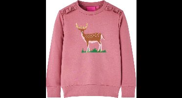 vidaXL - Kindertrui - 140 - frambozenkleurig