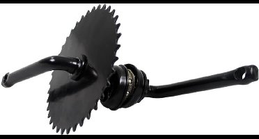 Alpina Alp crankset one-piece 20 black