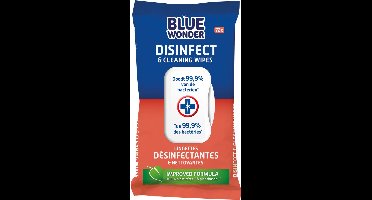 Blue Wonder Desinfect & cleaning wipes 72 stuks