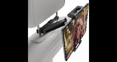 Ntech - Tablet houder - Hoofdsteun Houder - 360° Draaibare - Auto Accessories - Auto Houder - Verstelbare - Tablet Houder met Verstelbare Arm Auto - Tablet houder Geschikt voor iPad, Samsung, Lenovo