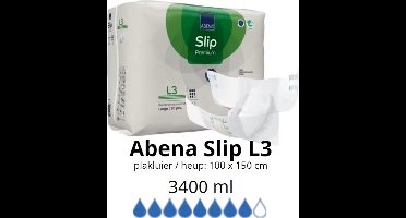 ABENA Incontinentie Slip Premium L3 - Eendelig Verband ter Bescherming van Zwaar Urineverlies en (Dunne) Ontlasting - Perfecte Aansluiting door Flexibele Sluitstrips - 20 Stuks