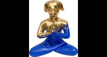 Moderen kunst hond yoga Yves klein blue-small