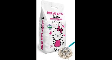 HELLO KITTY 20LT FIJNKORRELIG WIT BENTONIET LAVENDELGEUR Kattenbakvulling