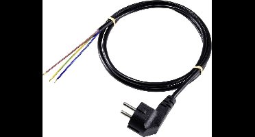 Sygonix SY-5043470 Stroom Aansluitkabel Zwart 2.00 m