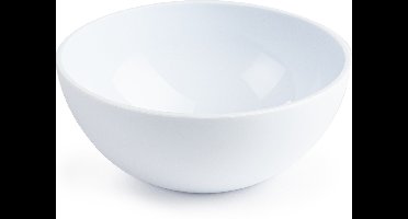 Plasticforte kommetjes/schaaltjes - dessert/ontbijt - kunststof - D12 x H5 cm - ivoor wit - BPA vrij