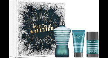 Jean Paul Gaultier Le Male Giftset - 125 ml eau de toilette spray + 50 ml aftershave balm + 75 ml deostick - cadeauset voor heren