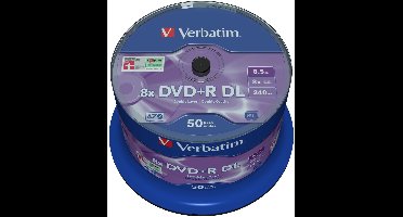 "Verbatim DVD+R DL 8,5GB 8x SP MATT SILVER SURFACE - Rohling"
