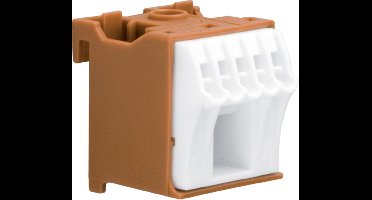 Hager KN06P Klemblok Bruin, Wit 6-polig 63 A 230 V