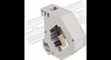 DIN RAIL -adapter met Keystone SC Simplex vrouw naar Sc simplex vrouwelijk beige
