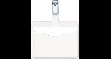 Durable naambadge - 6 x 9 cm - Kunststof - 25 stuks