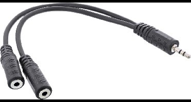 InLine 99300 audio kabel 0,2 m 3.5mm Zwart
