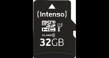 Intenso 32GB microSDHC Performance microSD-kaart 32 GB Class 10 UHS-I Waterdicht