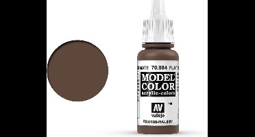 Vallejo Hobbyverf Acrylverf - 70984 Model Color Flat Brown - Acryl Verf flesje - 17 ml
