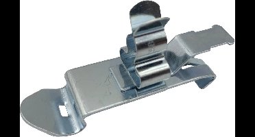 TRU COMPONENTS Schildklem Klem-Ø (max.) 6 mm Verenstaal 1 stuk(s)