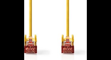 Nedis CAT6 Netwerkkabel - RJ45 Male - RJ45 Male - S/FTP - 5.00 m - Rond - LSZH - Geel - Label