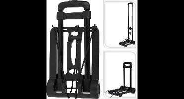 FX Tools Steekwagen transport trolley - kunststof/metaal - max 30 kilo - opvouwbaar