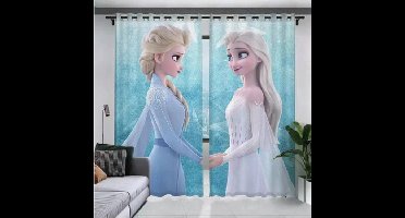 Gordijnen - Frozen - kant en klaar - verduisterend - 2 delen - 132x160 cm